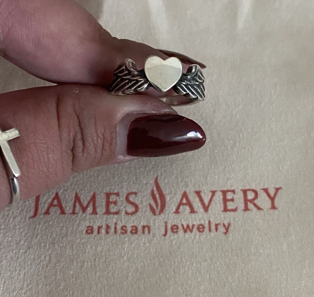 James Avery Retired Let Love Soar Ring Size 6